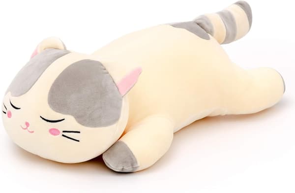 Plush-tyyny Leikkieläin Lahja Lapsille Harmaa Kissa 45cm