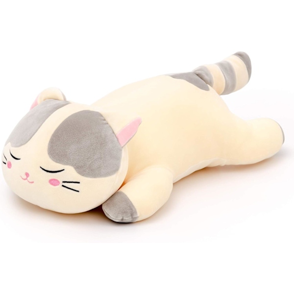 Plushdjur Kudde Presentleksaker Barn Grå Katt 45cm