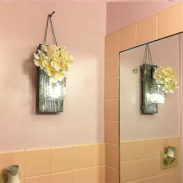 Rustik vägglampa, Rustik Led Fairy String Light Heminredning DXGHC