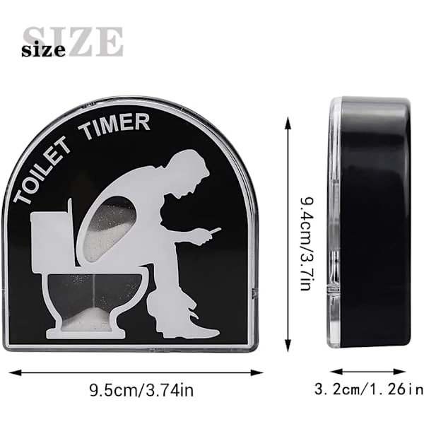 5-minutters toalett-sandklokke, 5-minutters toalett-sandklokke, To DXGHC