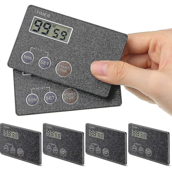 Timer Kreditkortsstorlek Digital Nedräkningstimer Magnetisk Baksida DXGHC
