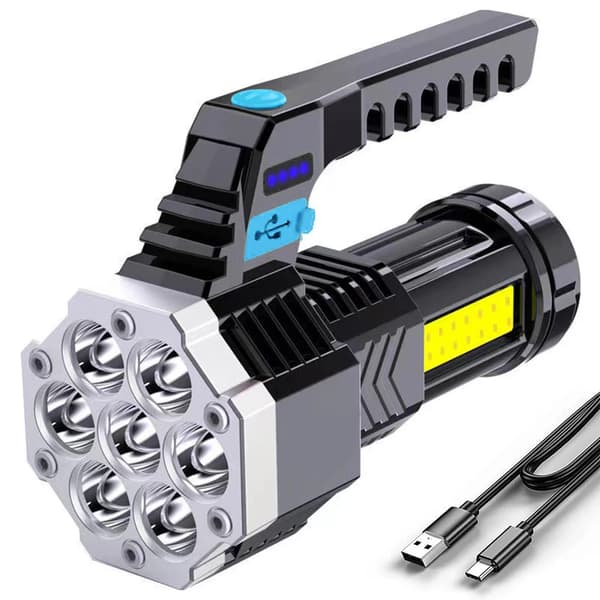Høy effekt LED lommelykt COB sidelys utendørs belysning ABS fla