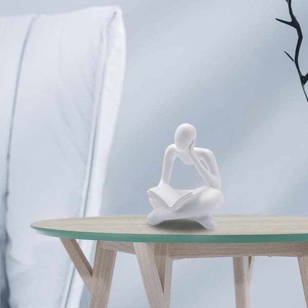 Modern Läsare Staty Mini Ornament Heminredning Människofigur