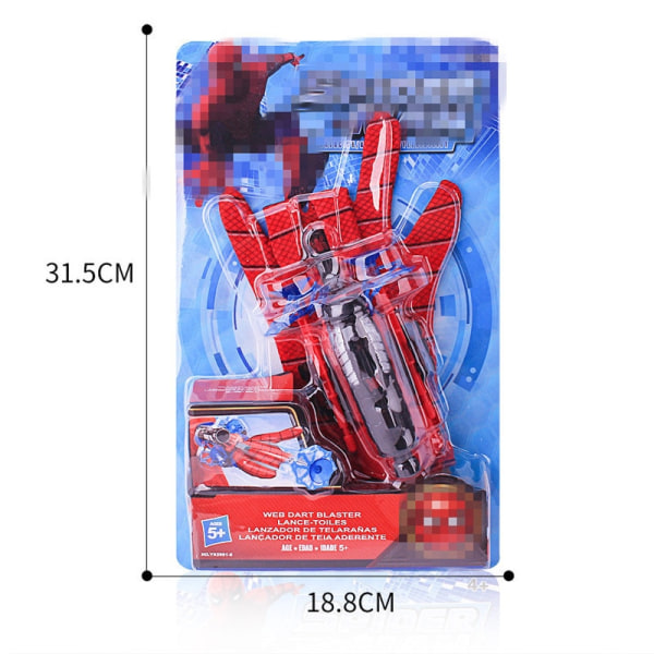 Spiderman Actionfigur Leksak Barn Cosplay Handske Skyttare Set Han