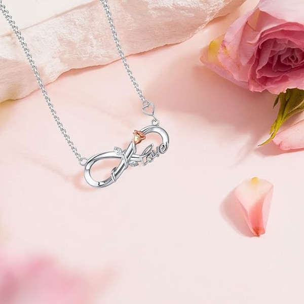 Infinity Necklaces for Women "Love" Pendant Necklaces Christmas V