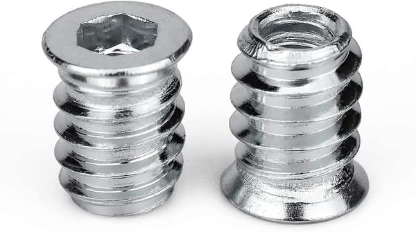100 stk M6 Gjengede Treskruer M6 Gjengede Sekskantmutter Sinklegering, Sc