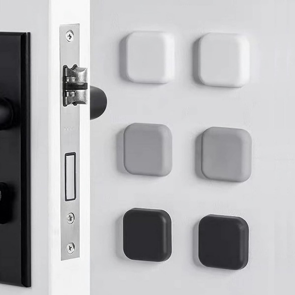 Dörrstoppare Väggskydd - Silikon Dörrknopp Skydd Väggsköld - Självhäftande Dörrhandtag Bumper Ljuddämpare för hemmet