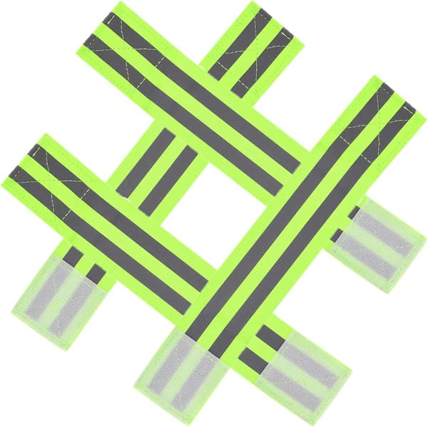 4-pack Reflexband, Hög Synlighet, Reflexankelband
