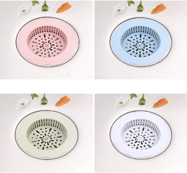 4 stk. Plastik Køkken/Badekar Håndvask Aftapningsfilter Kurv, Hår