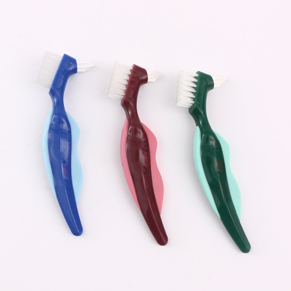 3 STK Premium hård protesebørste tandbørste, rensebørste, M