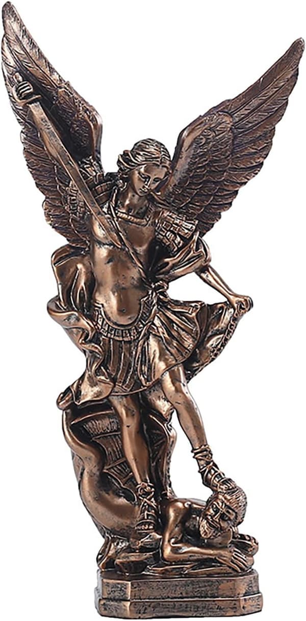 12,4 tommers St. Michael San Miguel Arcangel Statue, Den Hellige Archa