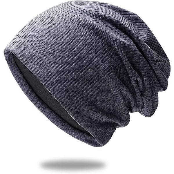 Stilful mode beanie hat i høj kvalitet strikket stof, åndbar