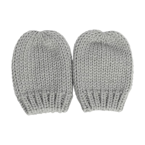 Babyhatt och Vantar Baby Flicka Pojke Beanie Hatt Set Stickad Vinter DXGHC