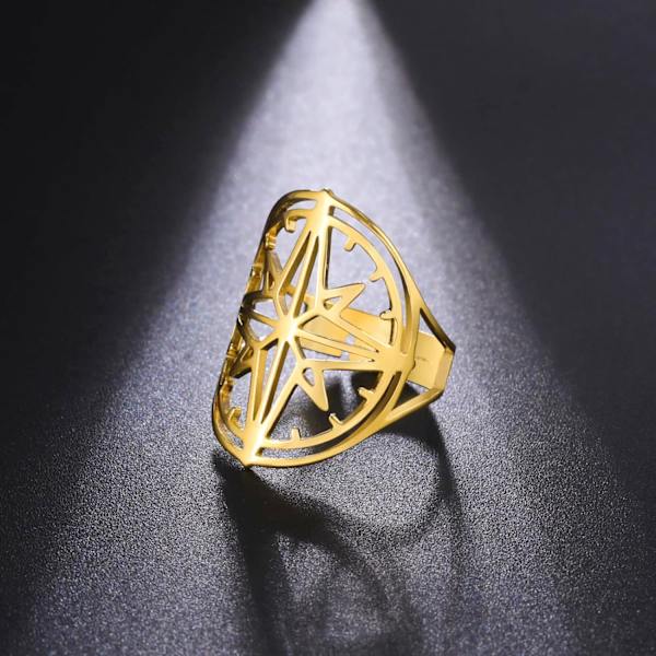Nordstjerne Ring til Kvinder Piger Polaris Stjerne Astrologi Justerbar
