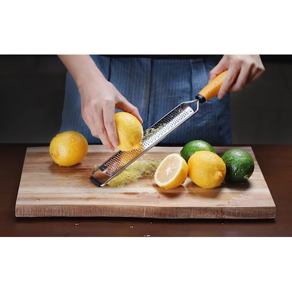 Citrus Zester og Manuel Ost Rivjern - Parmesan, Citron, Ingefær