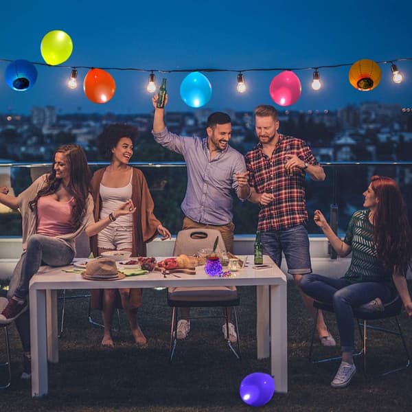 LED Ballonglampe, 30 stk Mini Lykt Blitslys for Bryllup Bursdag