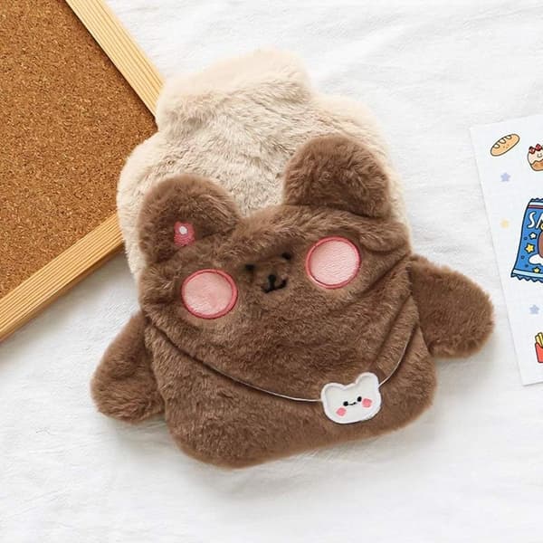 Kuumavesipullo Piirretty Kuumavesipullo söpöllä plussipeitteellä W