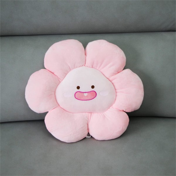 Plush Smiley Solsikke Pute Smiley Pute Nap Pute Pute C