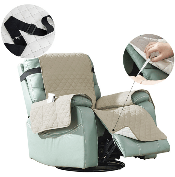 Lounge-stol sofa pute med rombisk mønster, sklisikker og vanntett