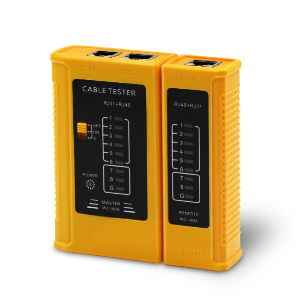 RJ11 RJ45 Kabeltester, nettverkstester kontinuitetstester for tvinnede par