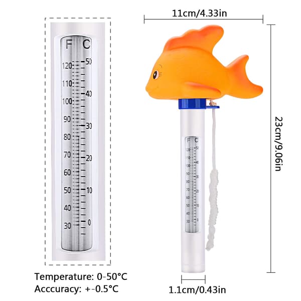 Svømmebassin Termometer, Flydende Pool Termometer Tegneserie Sød