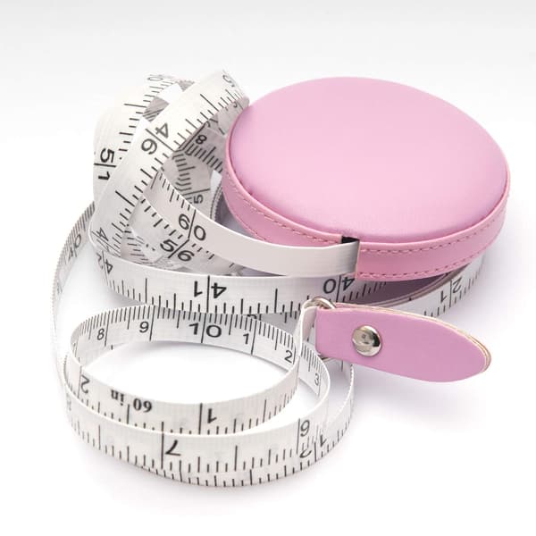 (Pink) 60\" bred / 1.5m. Læder tiltrækbart sybånd, til DXGHC