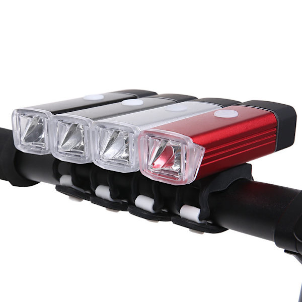 Cykellampa-set, USB-laddningsbara vattentäta cykellampor, LED Cycl
