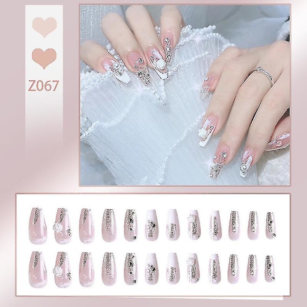 2 set med 48 delar 12 storlekar Vit Camellia Brud Handgjord N DXGHC