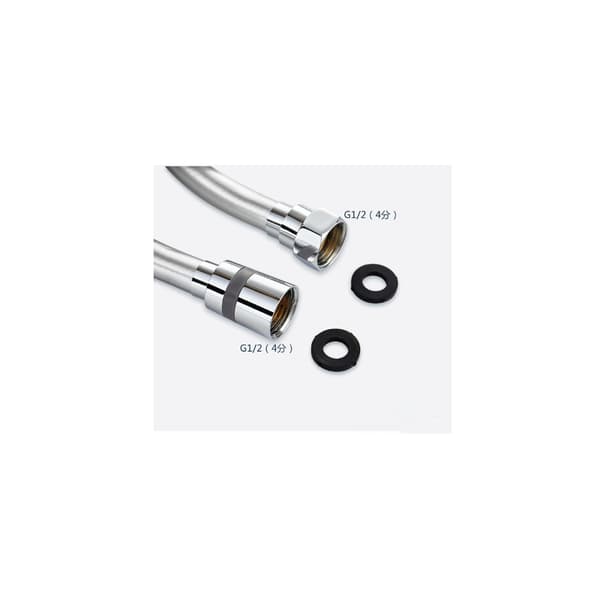 PVC duschslang 15m vattenslang trädgårdsslang, silver