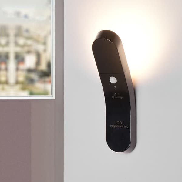 （Sort）Menneskekrops Sensorlys Led Energibesparende Natlys Corr