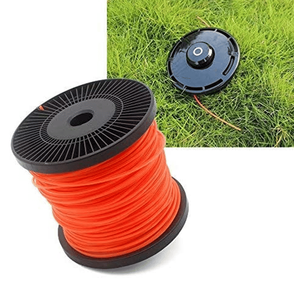 Trimmer spole Nylon trimmer line 2,4 mm x 100 meter rød 1 stk