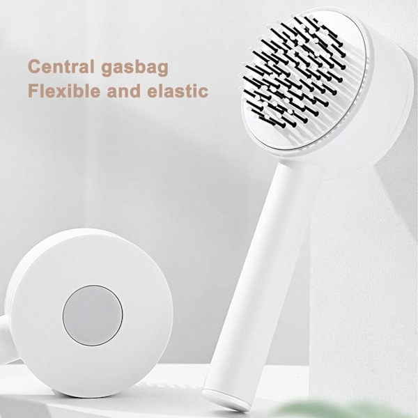 Vit - 1 Styck 3D Luftkudde Massager Självrengörande Hårfö DXGHC