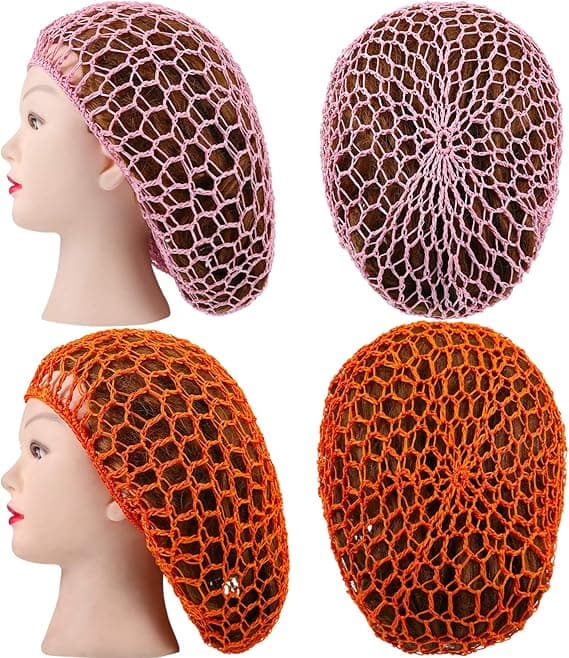 3 st mesh hårnät rayon virkade hårnät stickade mössa virkade sovmössa