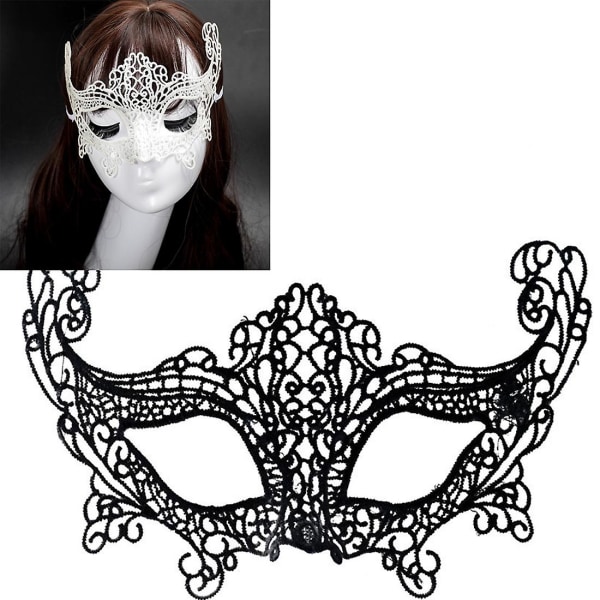 Halloween Masquerade Party Dans Sexig Lady Lace Fox Mask DXGHC