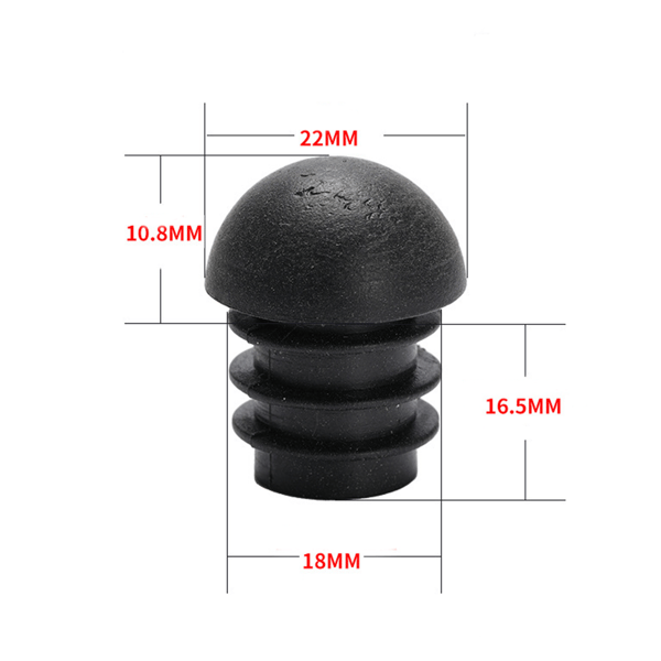 Runde Endestykker med 22mm Ydre Diameter Plast Rørindsatser Rør
