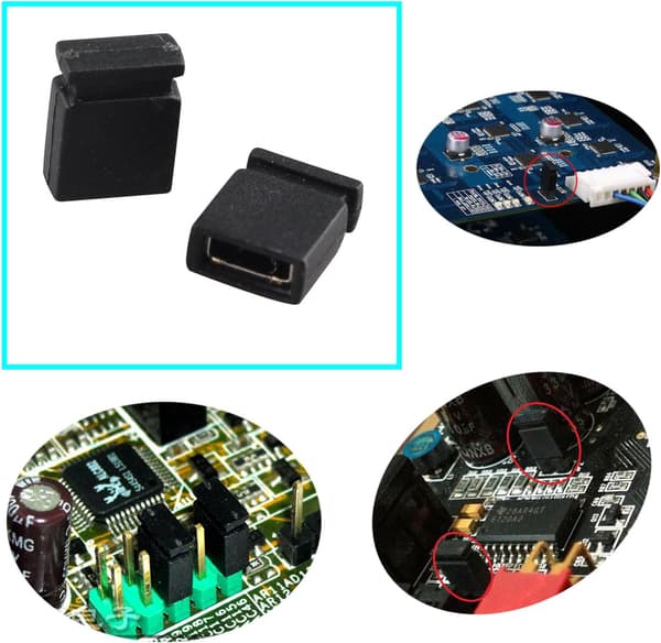 100 stk 2,54 mm Standard PCB Kort Pin Jumper