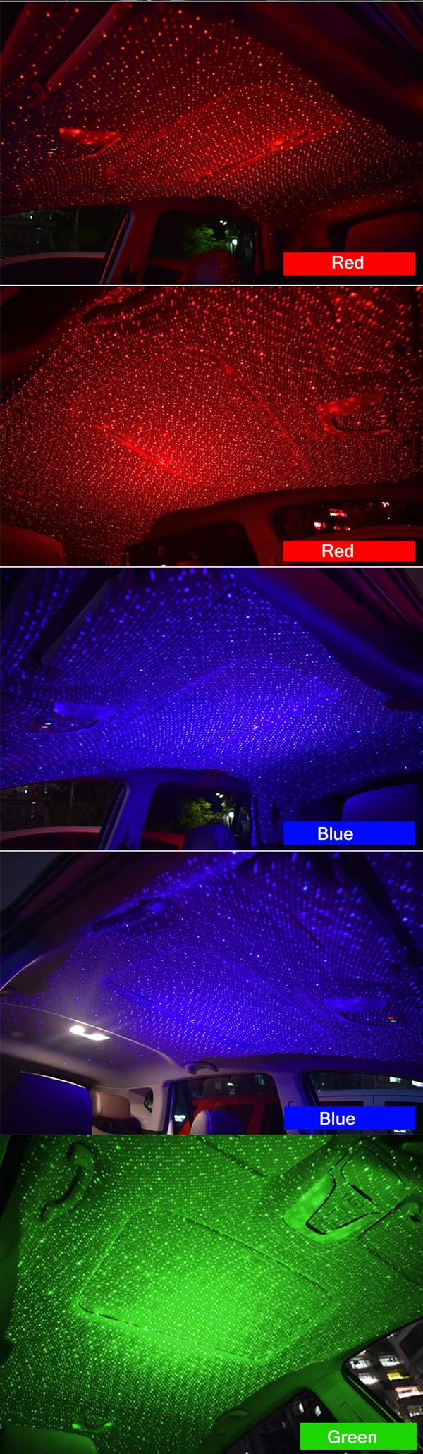 Rød Full Moon Edge Dynamisk LED Projeksjonslampe