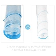 1 Stykke Blå Sklisikker Silikon Bakematte Ekstra Stor, Mål 3