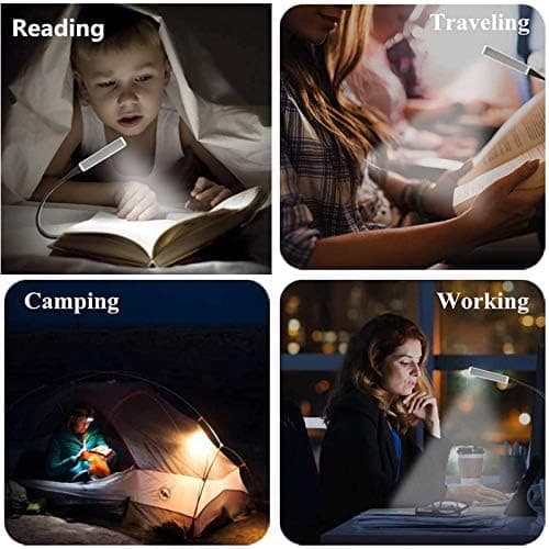 LED-lukuvalo klipsillä, USB-ladattava lukuvalo, Cli