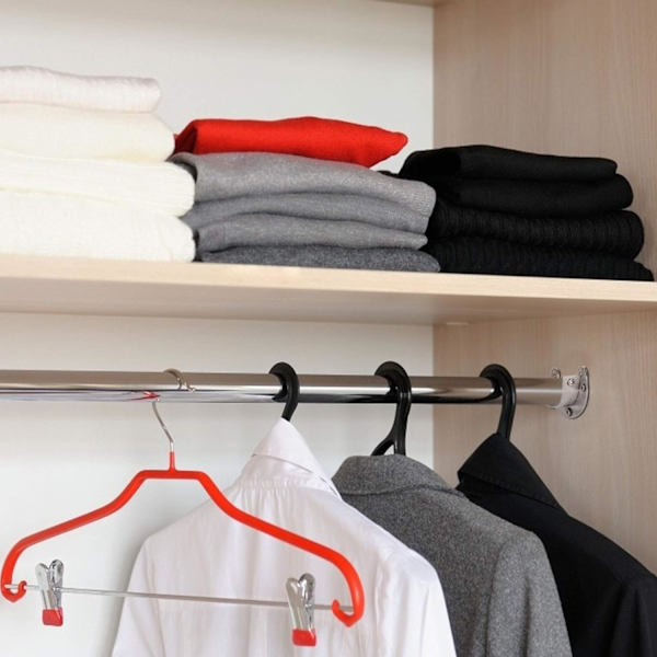 Garderobe Stang Brakett i Rustfritt Stål, 4 stk U-Formet Gardin R