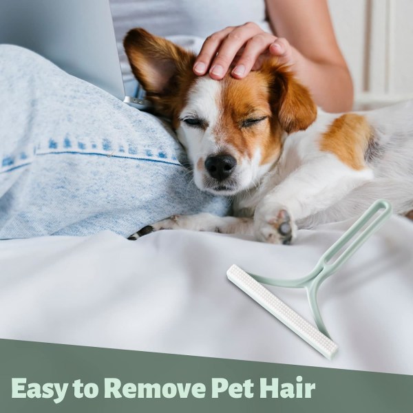 (Ljusgrön) Set med 2 Pet Hair Remover Borste Katt Hund-Icke-skada