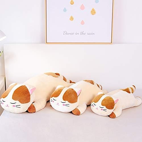 Plush Pude Kæledyrsgave Legetøj Børn Brun Kat 45cm