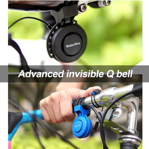 Cykelklocka USB Laddningsbar Cykelklocka 120 DB Osynlig Cykling