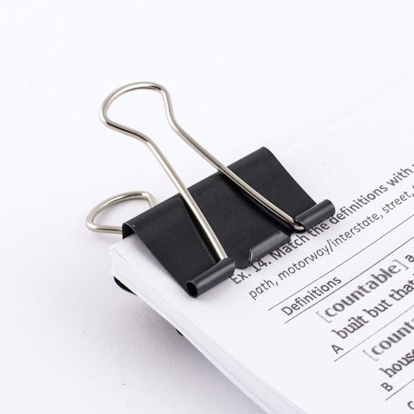 24 Mappen i en pakke - 41mm Multi-Purpose Papirklips Mappebinder