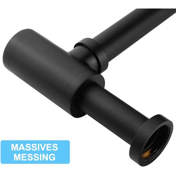Messingavløpsrør, Universal Design Trap 1 1/4 x 32mm, Justerbar A
