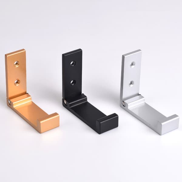 90 Graders Kleskrok i Aluminiumlegering, Hullfri Veggmontering