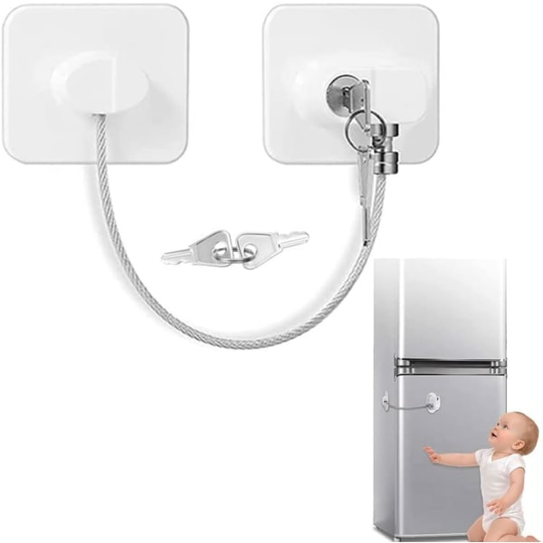 Børnekøleskabslås Børnesikkerhedslås PVC Køleskabsvindue Reinf