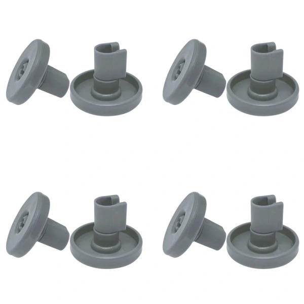 INF Diskmaskin Korg Hjul 8-pack AEG, Privileg, Zanussi Mörkgrå 40 mm