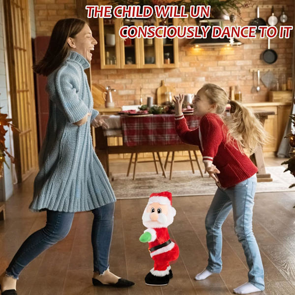 Twerking Tomte, 14\" Tomtedockan Animerade Julleksaker Sjunger