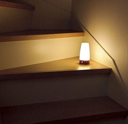 1 stk Rund Retro LED Nattelys Trådløs PIR Bevegelsessensor